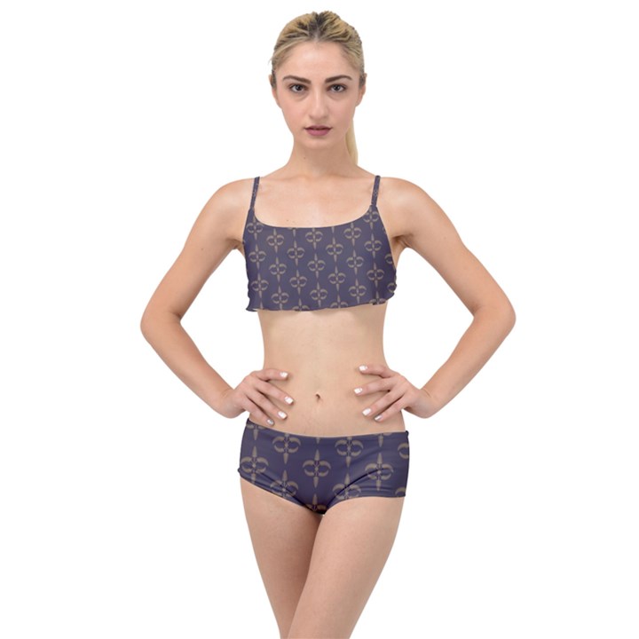 Background Non Seamless Pattern Layered Top Bikini Set