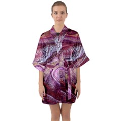 Paint Acrylic Paint Art Colorful Quarter Sleeve Kimono Robe