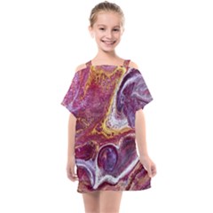 Paint Acrylic Paint Art Colorful Kids  One Piece Chiffon Dress by Pakrebo