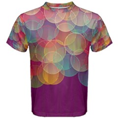 Background Circles Abstract Men s Cotton Tee by Pakrebo