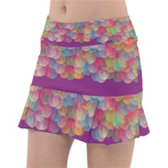 Background Circles Abstract Tennis Skirt