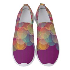 Background Circles Abstract Women s Slip On Sneakers by Pakrebo