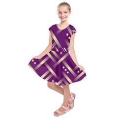 Background Non Seamless Pattern Kids  Short Sleeve Dress by Pakrebo