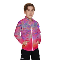 Purple Red Abstract Pool Kids  Windbreaker