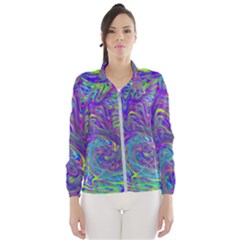 Abstractwithblue Women s Windbreaker