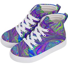 Abstractwithblue Kids  Hi-top Skate Sneakers by bloomingvinedesign