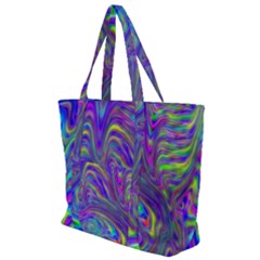 Abstractwithblue Zip Up Canvas Bag by bloomingvinedesign