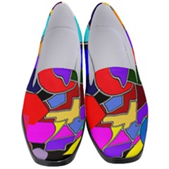 Crazycolorabstract Women s Classic Loafer Heels