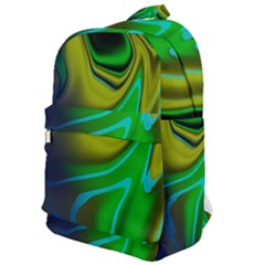 Green Blue Yellow Swirl Classic Backpack by bloomingvinedesign