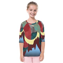 Moonscape Kids  Quarter Sleeve Raglan Tee