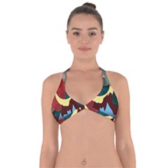 Moonscape Halter Neck Bikini Top