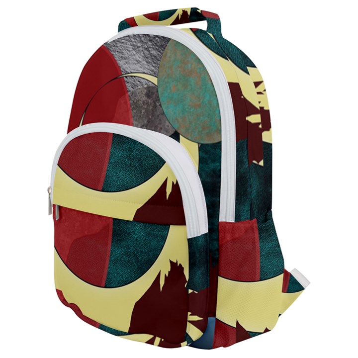 Moonscape Rounded Multi Pocket Backpack