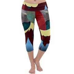 Moonscape Capri Yoga Leggings