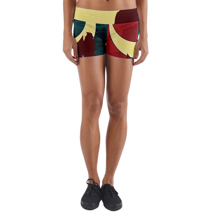 Moonscape Yoga Shorts