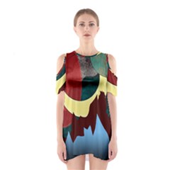 Moonscape Shoulder Cutout One Piece Dress