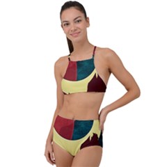 Moonscape High Waist Tankini Set