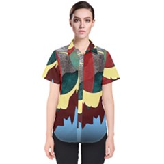 Moonscape Women s Short Sleeve Shirt