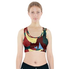 Moonscape Sports Bra With Pocket