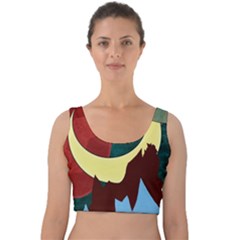 Moonscape Velvet Crop Top