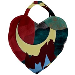 Moonscape Giant Heart Shaped Tote