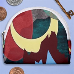 Moonscape Horseshoe Style Canvas Pouch