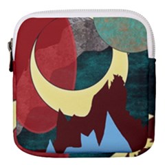 Moonscape Mini Square Pouch by bloomingvinedesign