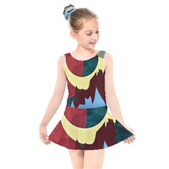 Moonscape Kids  Skater Dress Swimsuit