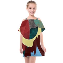 Moonscape Kids  One Piece Chiffon Dress