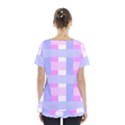 Gingham Checkered Texture Pattern Skirt Hem Sports Top View2