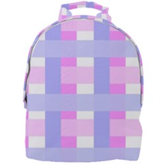 Gingham Checkered Texture Pattern Mini Full Print Backpack by Pakrebo