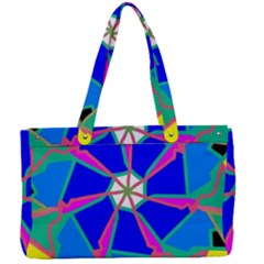 Mandala Wheel Pattern Ornament Canvas Work Bag