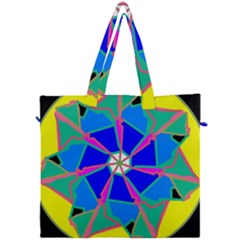 Mandala Wheel Pattern Ornament Canvas Travel Bag by Pakrebo