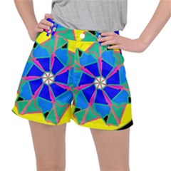 Mandala Wheel Pattern Ornament Ripstop Shorts by Pakrebo