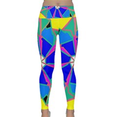 Mandala Wheel Pattern Ornament Lightweight Velour Classic Yoga Leggings by Pakrebo