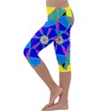 Mandala Wheel Pattern Ornament Kids  Lightweight Velour Capri Leggings  View2