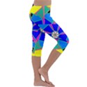 Mandala Wheel Pattern Ornament Kids  Lightweight Velour Capri Leggings  View3