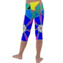 Mandala Wheel Pattern Ornament Kids  Lightweight Velour Capri Leggings  View4