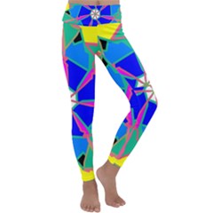 Mandala Wheel Pattern Ornament Kids  Lightweight Velour Classic Yoga Leggings by Pakrebo