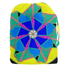 Mandala Wheel Pattern Ornament Drawstring Pouch (xxxl)