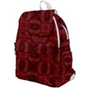 Maroon Triangle Pattern Seamless Top Flap Backpack View1