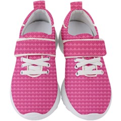 Abstract Background Card Decoration Pink Kids  Velcro Strap Shoes by Pakrebo