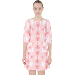 Seamless Wallpaper Butterfly Pocket Dress by Pakrebo