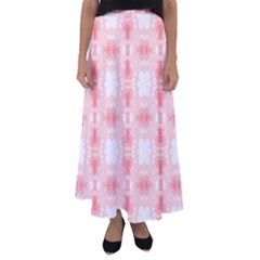 Seamless Wallpaper Butterfly Flared Maxi Skirt