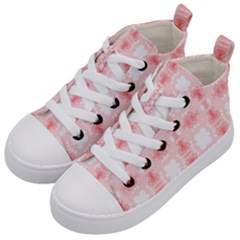 Seamless Wallpaper Butterfly Kids  Mid-top Canvas Sneakers by Pakrebo