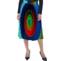 Fractal Spiral Curve Helix Classic Velour Midi Skirt  View1