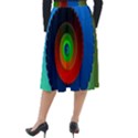 Fractal Spiral Curve Helix Classic Velour Midi Skirt  View2