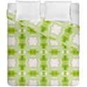 Seamless Wallpaper Background Green White Duvet Cover Double Side (California King Size) View1