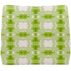 Seamless Wallpaper Background Green White Seat Cushion by Pakrebo