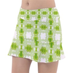 Seamless Wallpaper Background Green White Tennis Skirt