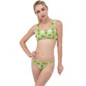 Seamless Wallpaper Background Green White The Little Details Bikini Set View1